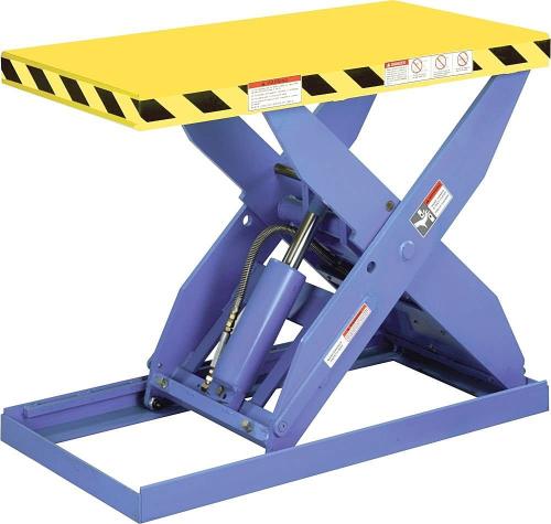 Stationary fixed scissor lift table