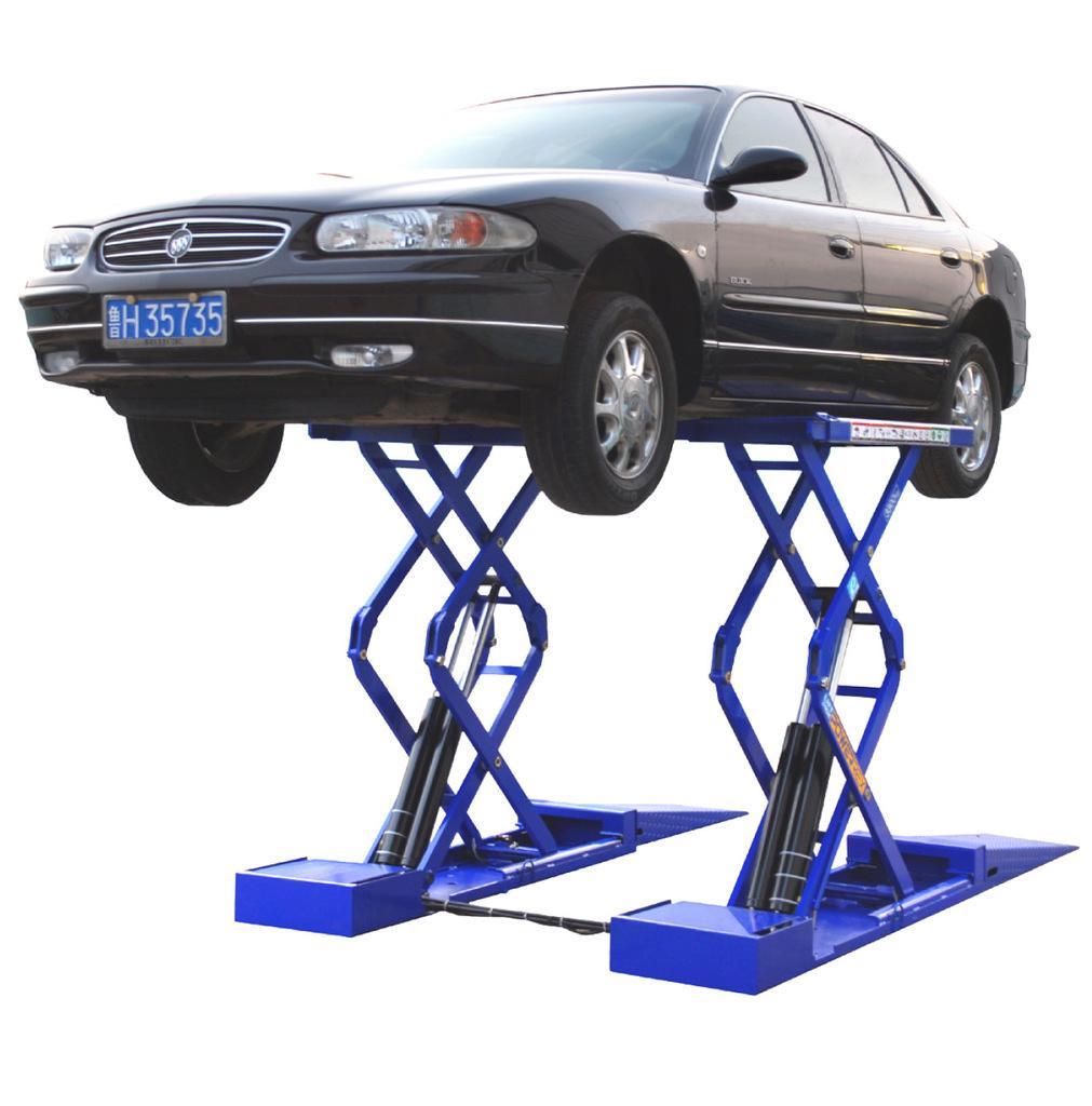 Stationary scissor car lift
